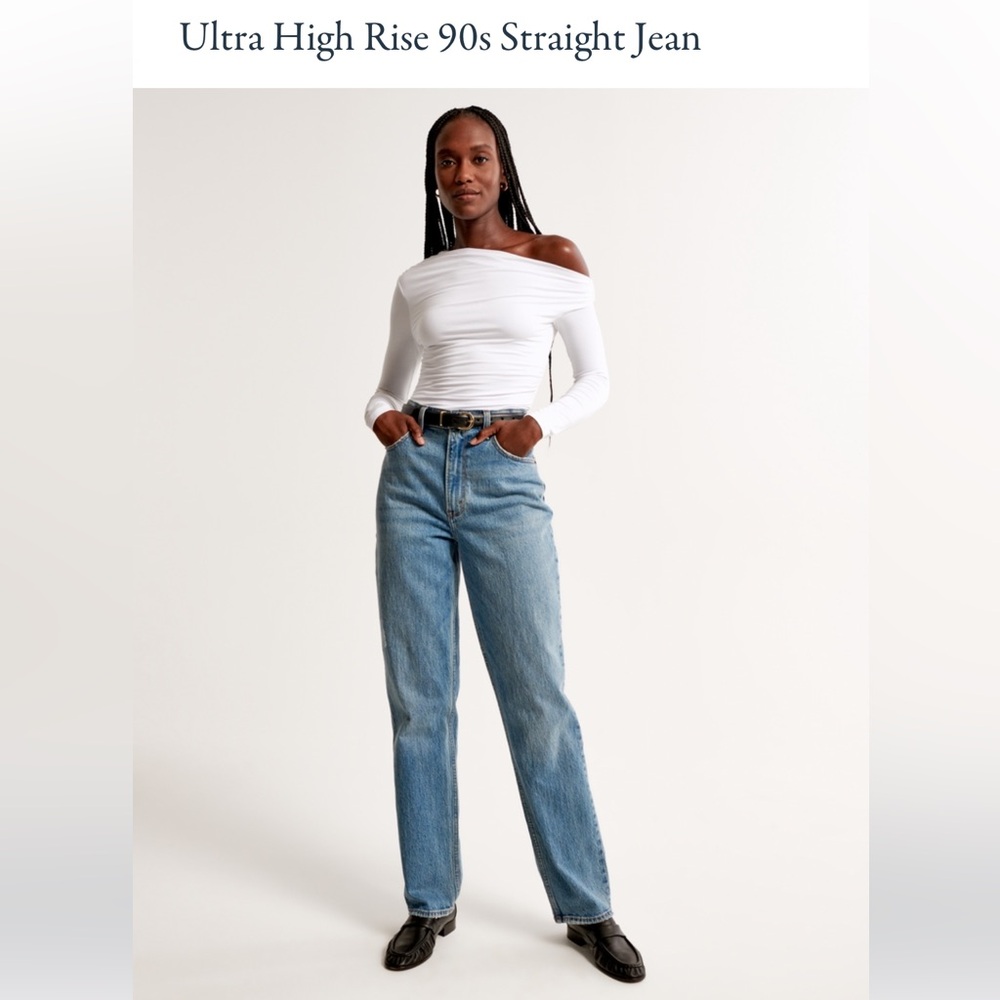 A&F | ultra high rise 90s straight jean